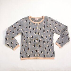 Noa Noa Miniature Grey/Pink Cardigan, Size 10